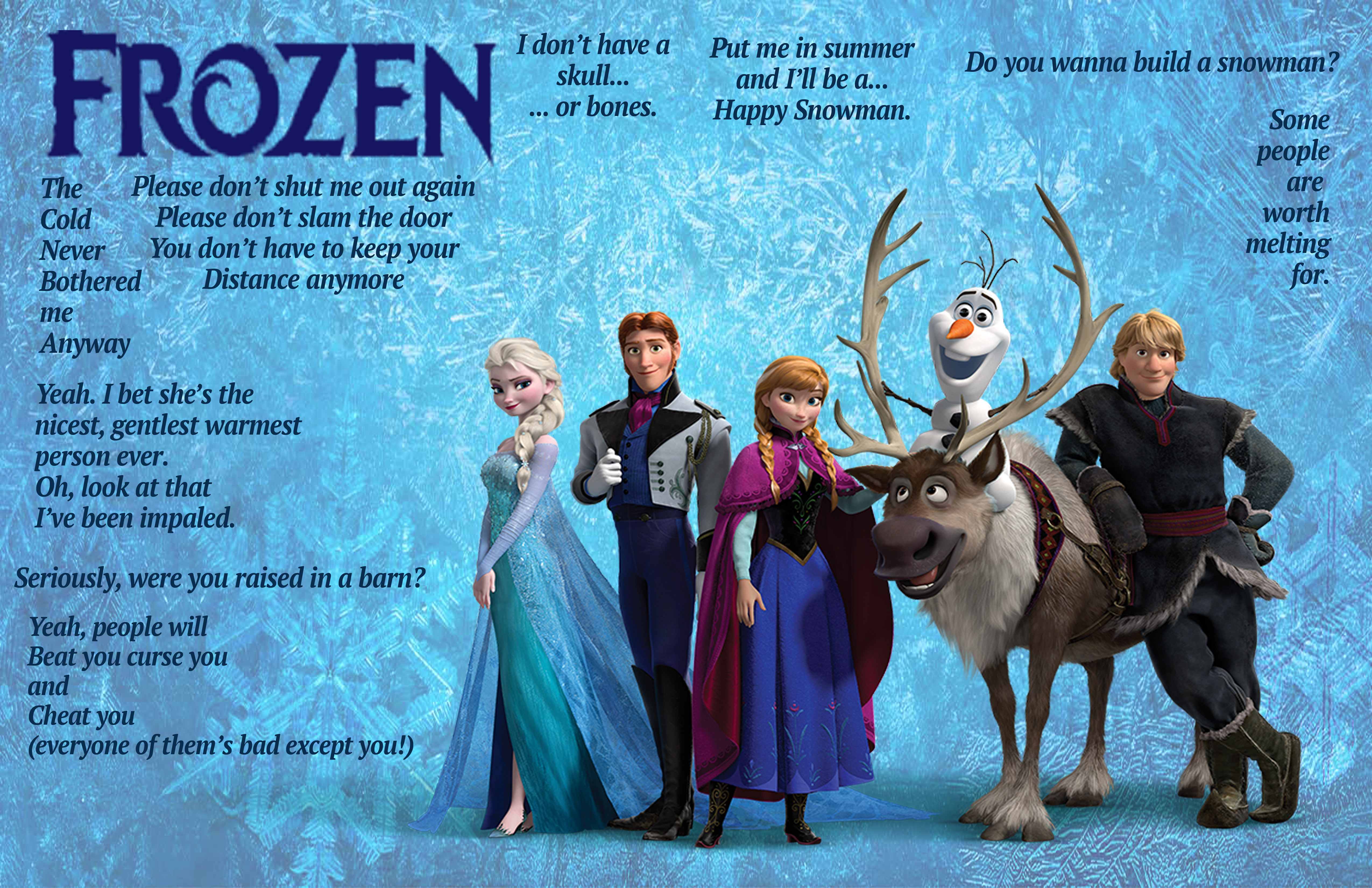 It is a Frozen poster. 
